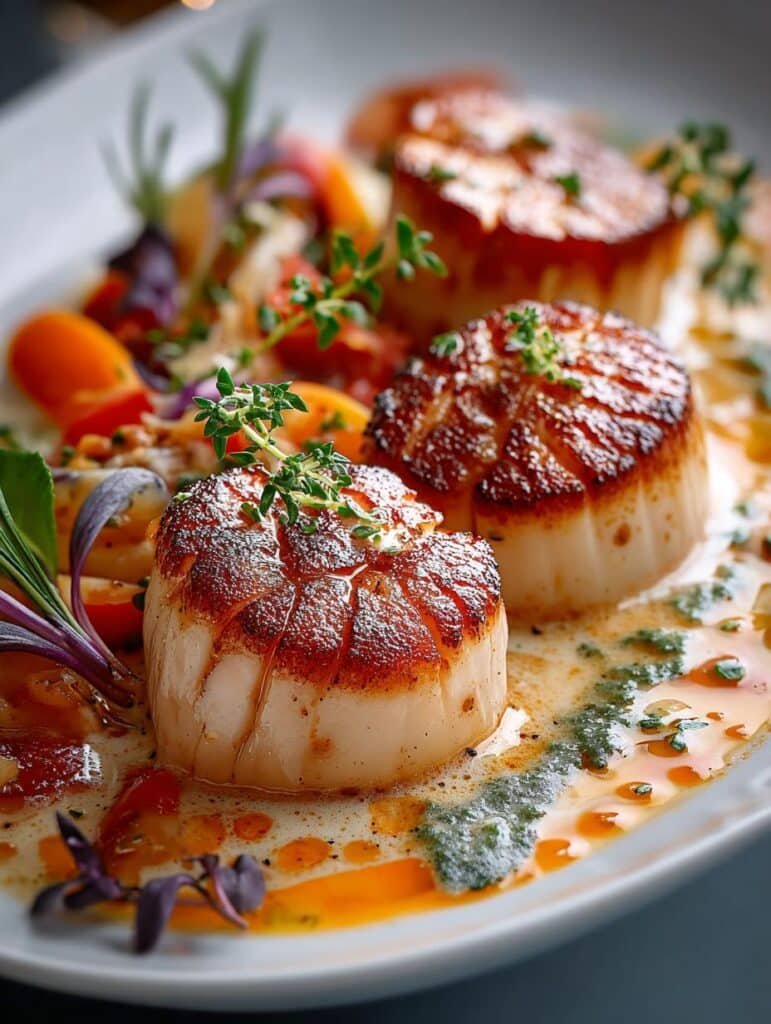 Elegant Scallops with Vodka