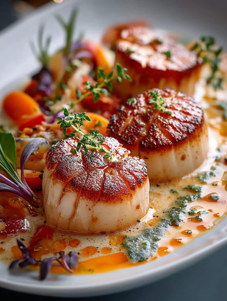 Elegant Scallops with Vodka