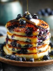 Fluffy Blueberry Pancakes