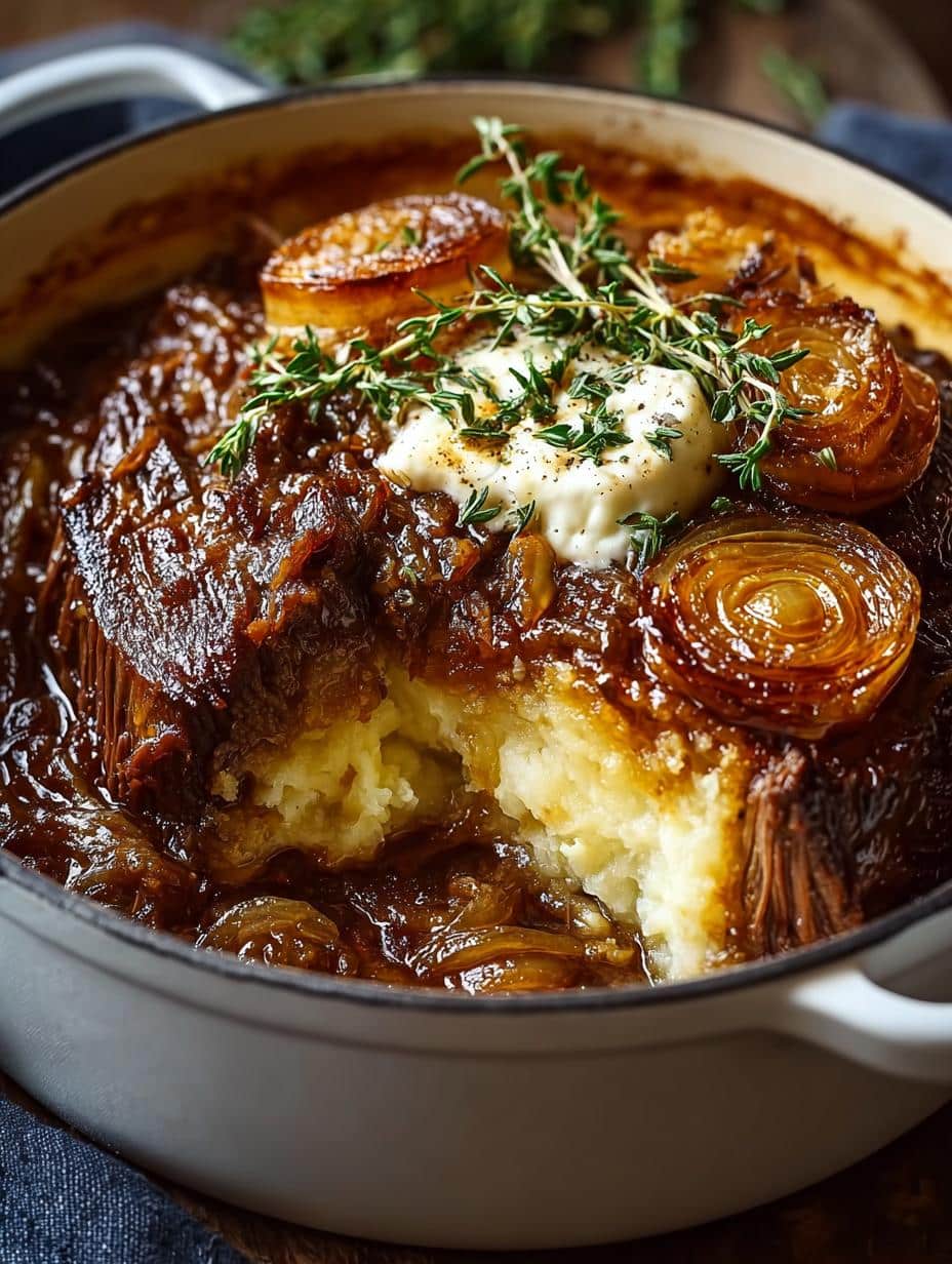 French Onion Pot Roast: 7 Irresistible Comfort Food Ideas 2 French Onion Pot Roast: 7 Irresistible Comfort Food Ideas - French Onion Pot Roast - main visual representation
