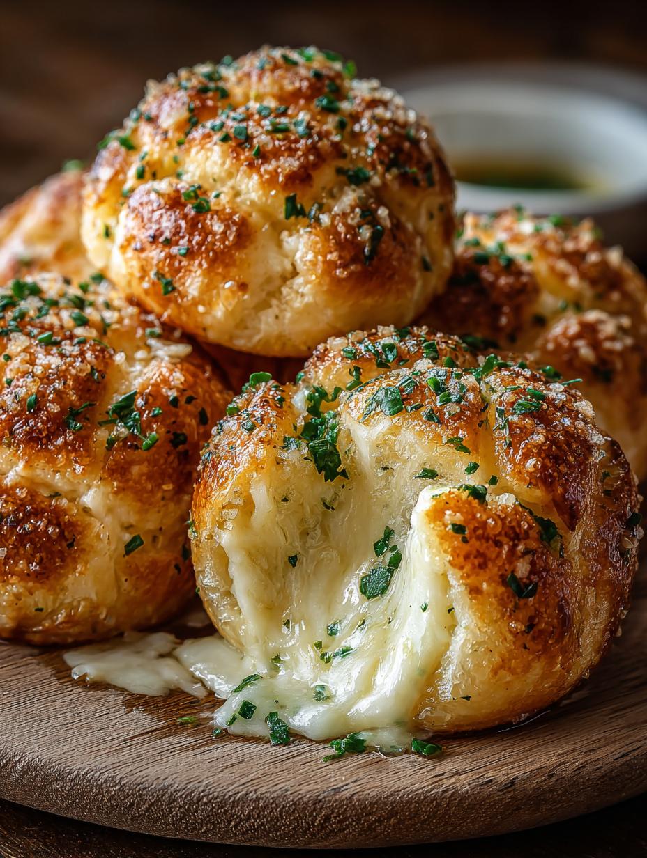 Garlic Butter Cheese Bombs: 12 Irresistible Melty Snacks - Garlic Butter Cheese Bombs - main visual representation