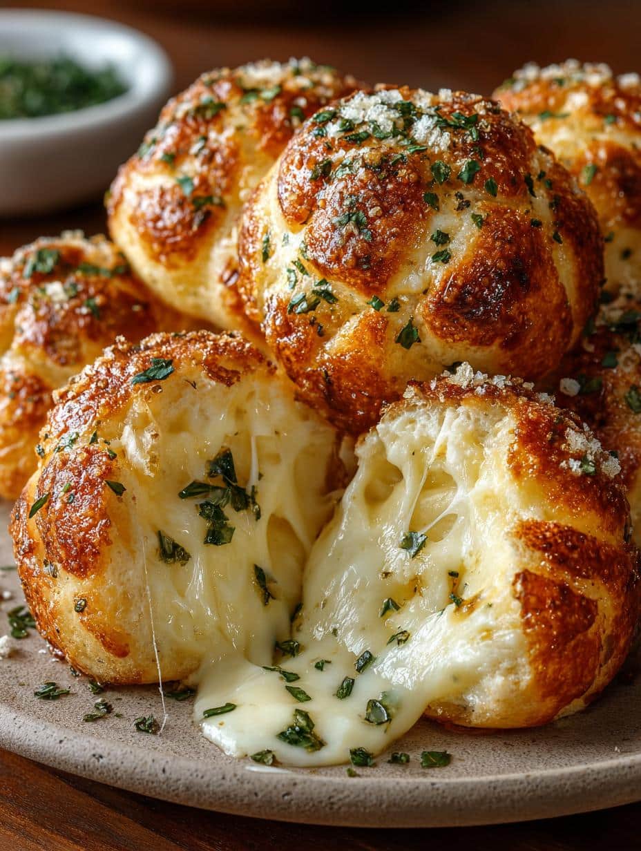 Garlic Butter Cheese Bombs