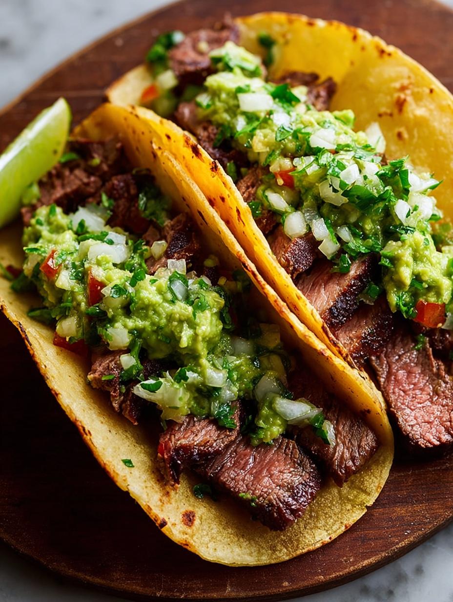 Grilled Steak Tacos with Avocado Salsa for Flavor Lovers - Grilled Steak Tacos with - additional detail