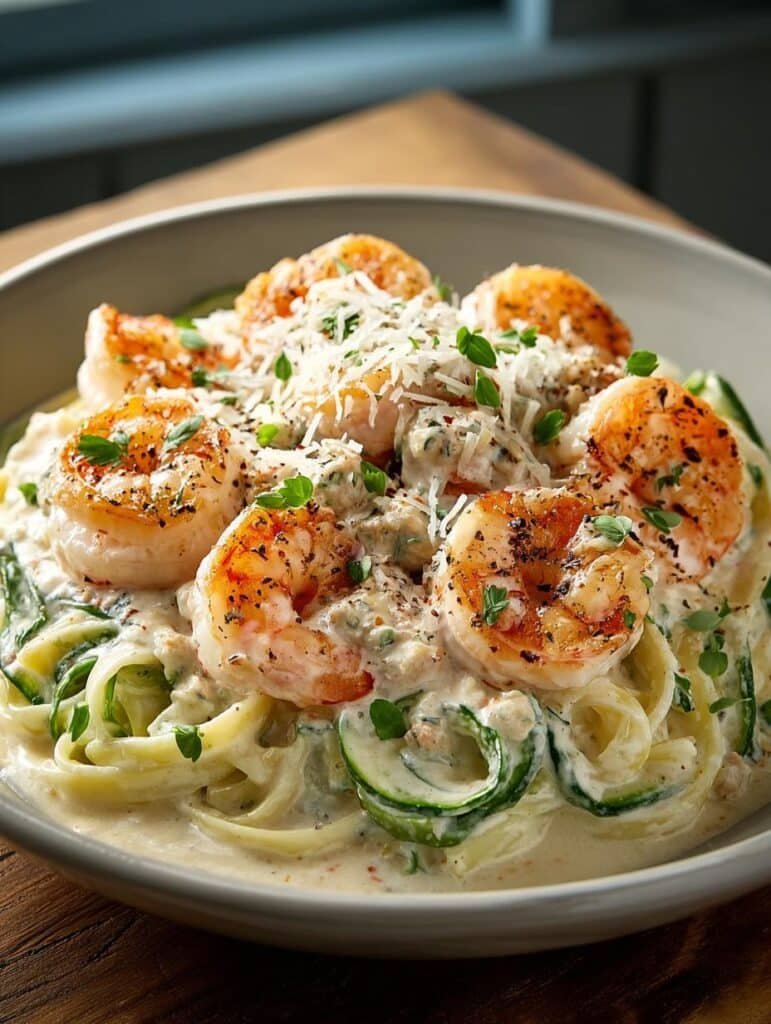 Guide Creamy Shrimp Alfredo
