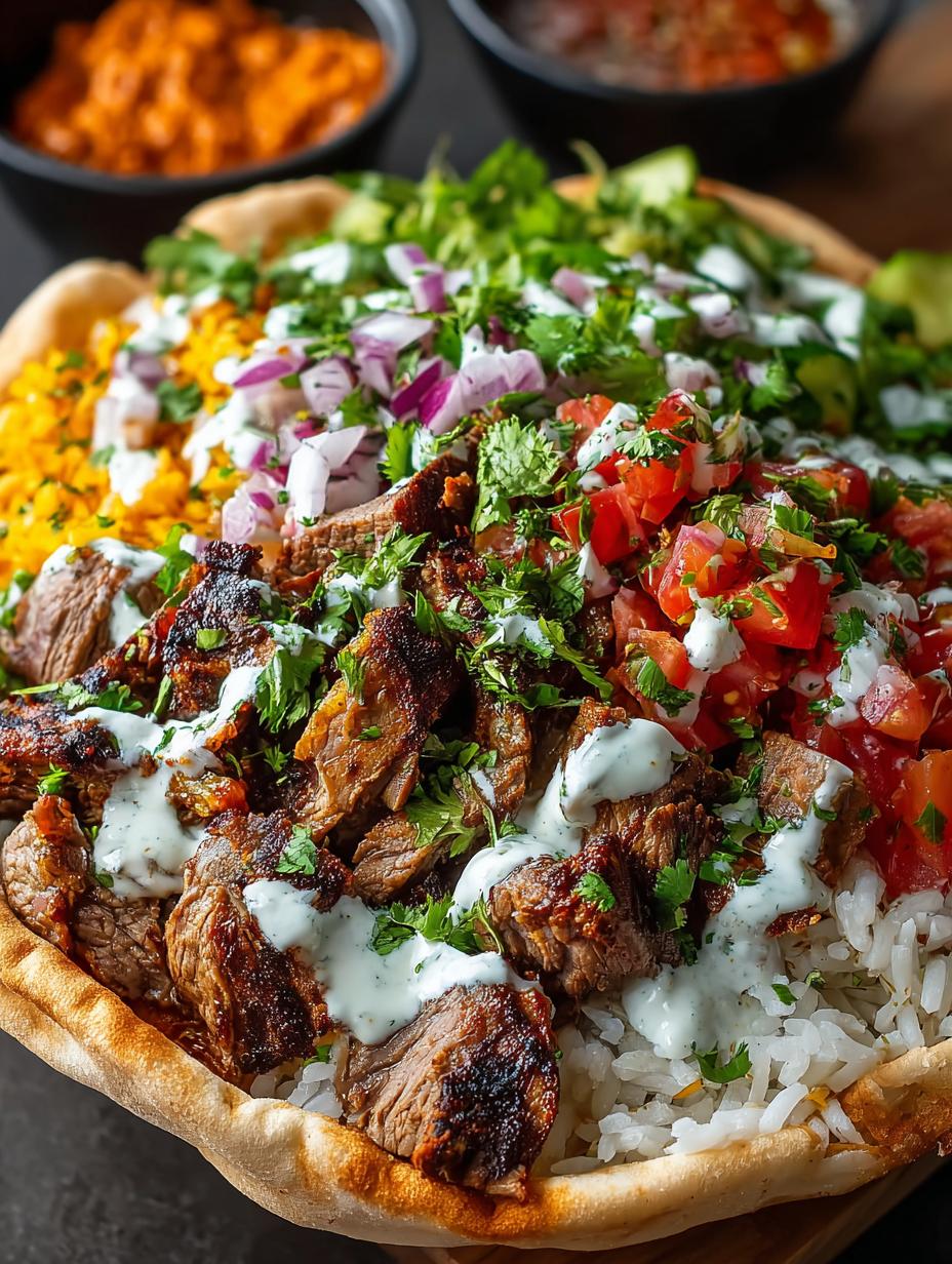 Irresistible Halal Cart Lamb Over Rice Recipe - Halal Cart Lamb Over - main visual representation