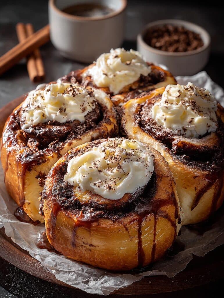 Hot Chocolate Cinnamon Rolls