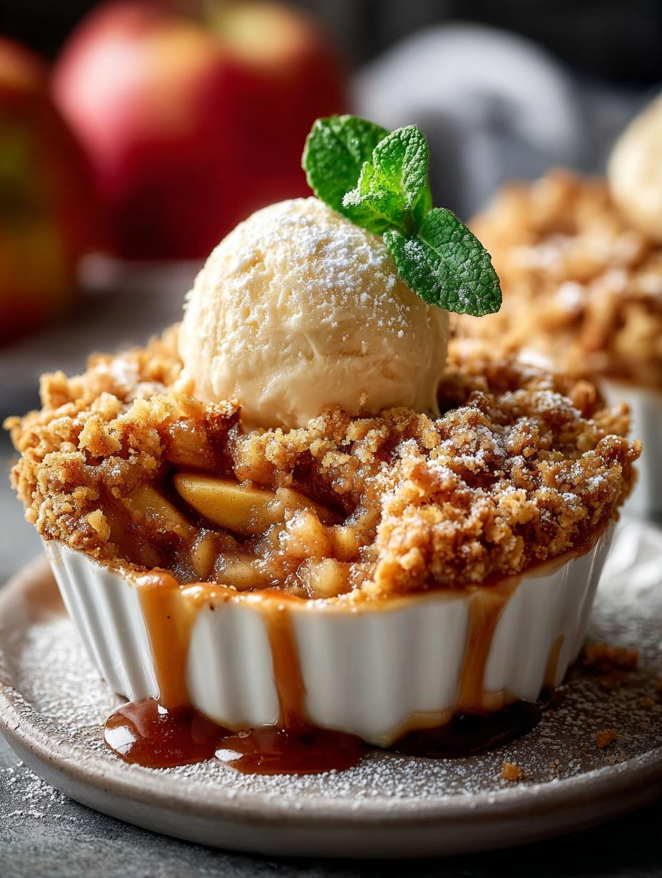 Individual Apple Crumbles: 8 Cozy Miniature Desserts - Individual Apple Crumbles - main visual representation