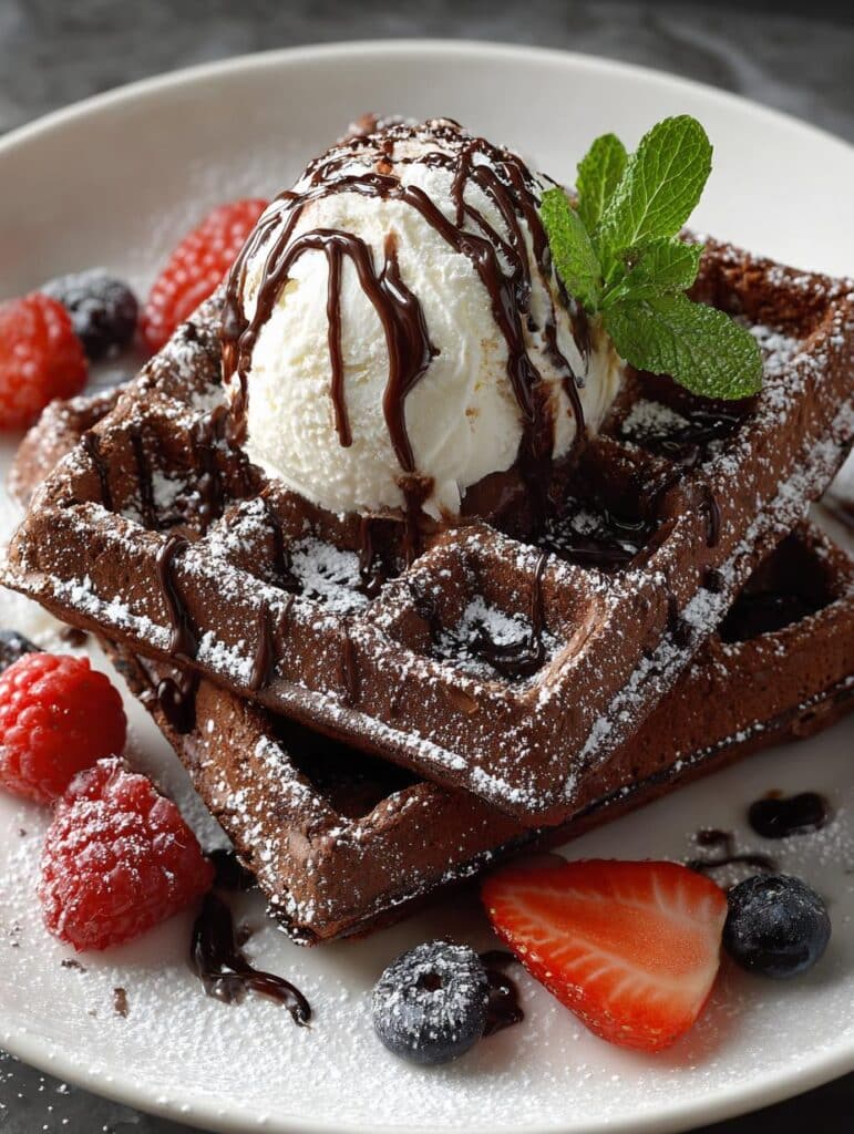 Indulgent Chocolate Waffles