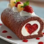 Irresistible Heart Roll Cake