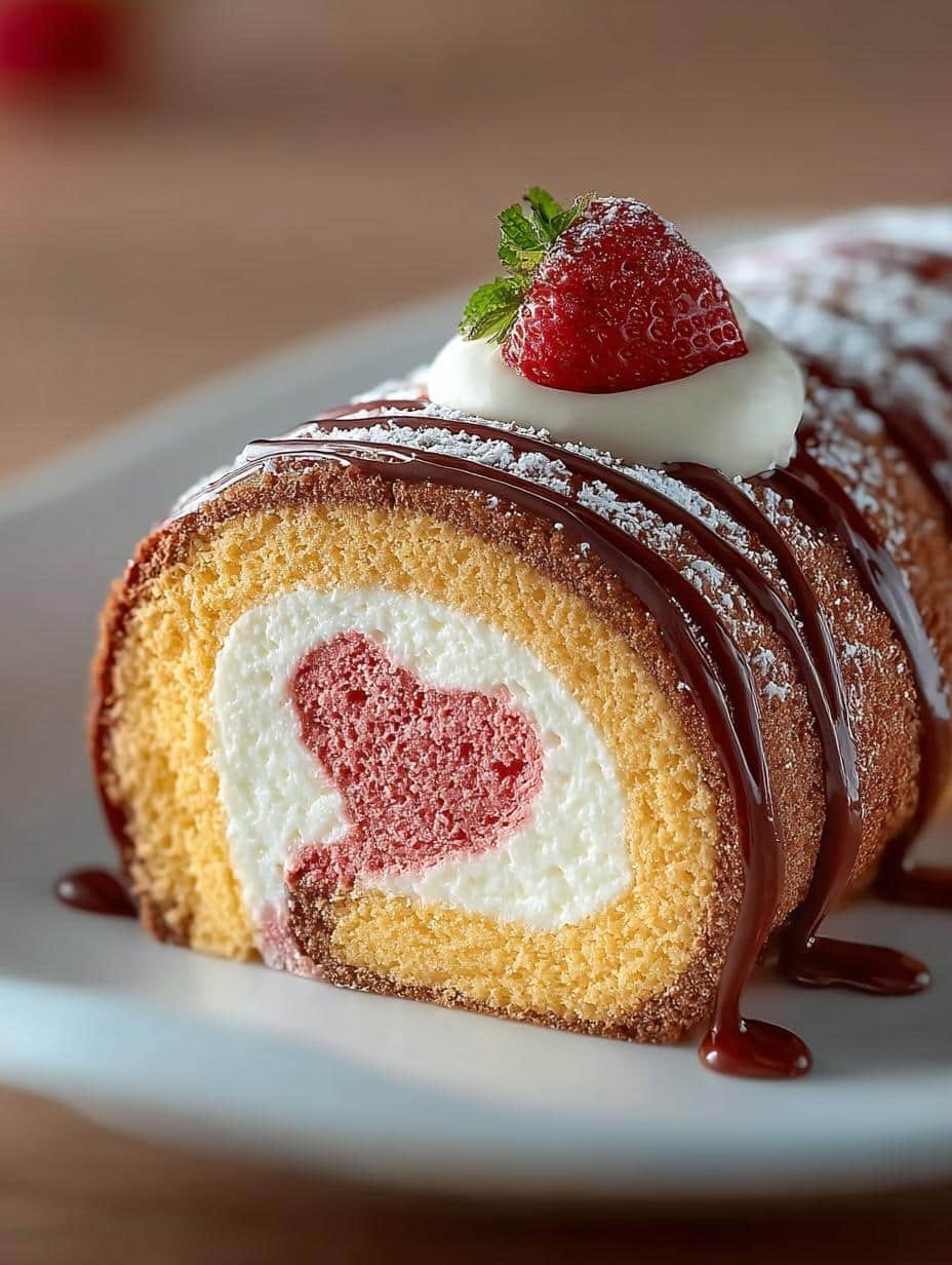 Irresistible Heart Roll Cake: 8 Steps to Delight - Irresistible Heart Roll Cake - additional detail