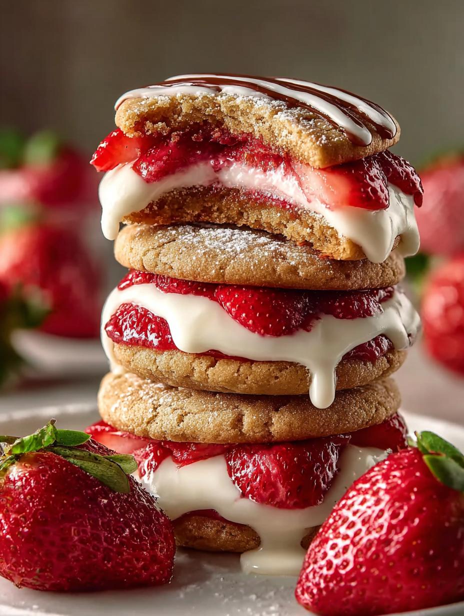 Irresistible Strawberry Cheesecake Cookies