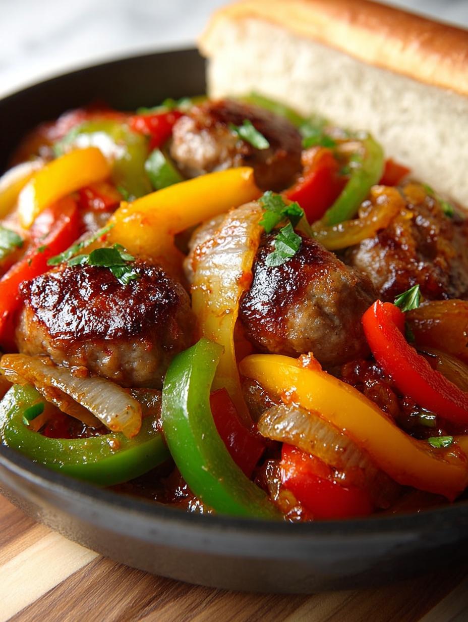 Delicious Italian Sausage Peppers Skillet Recipe - Italian Sausage Peppers Skillet - main visual representation