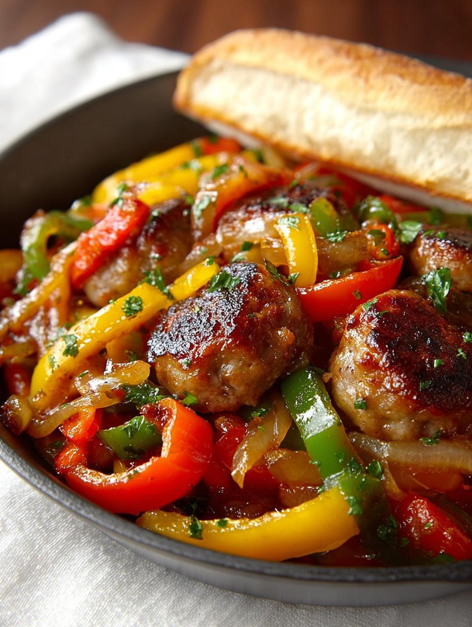 Italian Sausage Peppers Skillet