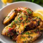 Lemon Garlic Chicken Wings