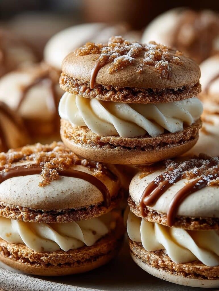 Macarons with Molasses Buttercream