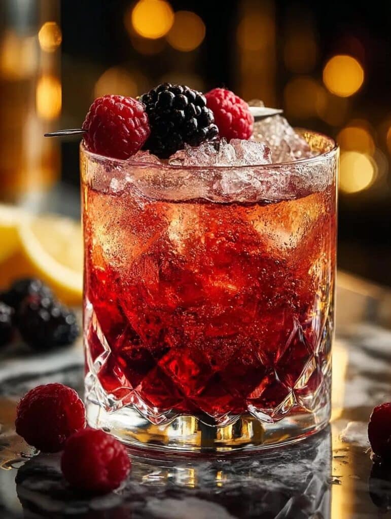 Merry Berry Bourbon Cocktail