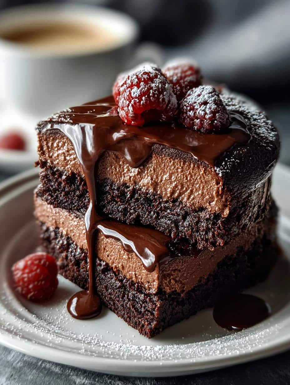 Decadent Mini Mocha Brownie Chocolate Delight - Mini Mocha Brownie Chocolate - main visual representation