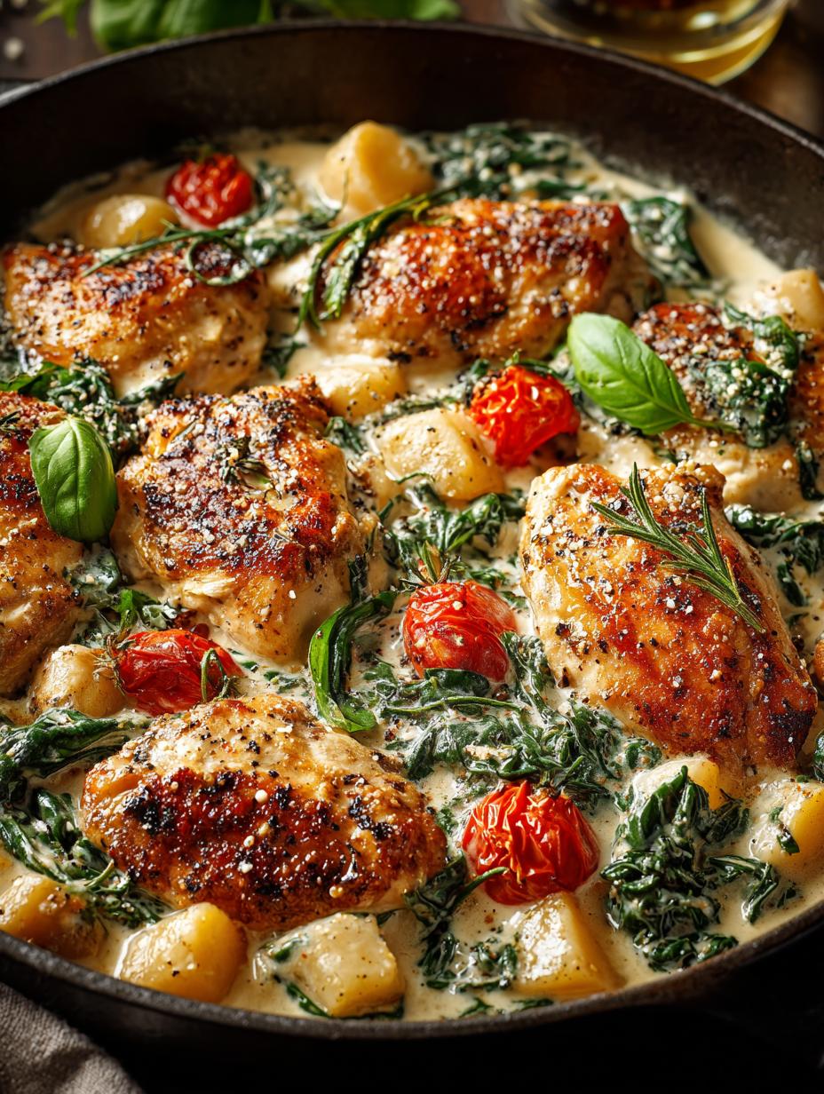 One Pan Creamy Chicken