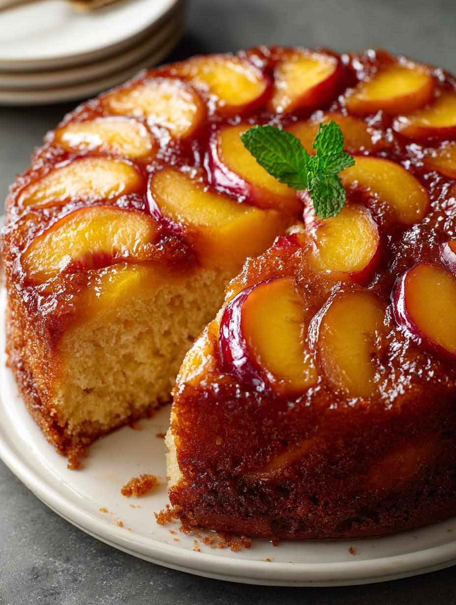 Peach Upside Down Cake: 10 Reasons to Try This Delightful Dessert - Peach Upside Down Cake - additional detail