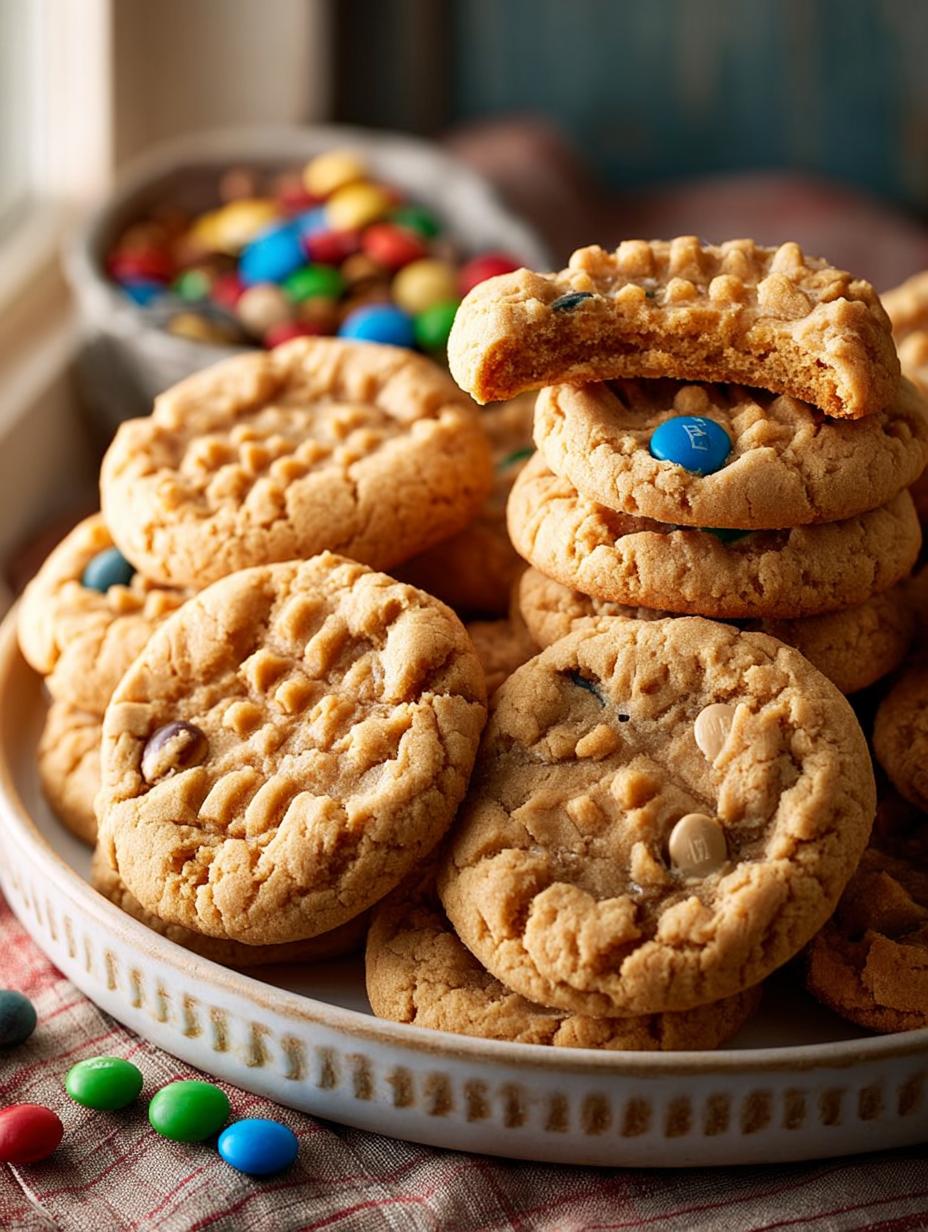 Peanut Butter Cookies: 7 Incredible M&M Variations - Peanut Butter Cookies - additional detail