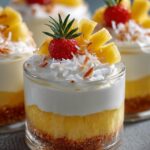 Pineapple Coconut Mousse Cups