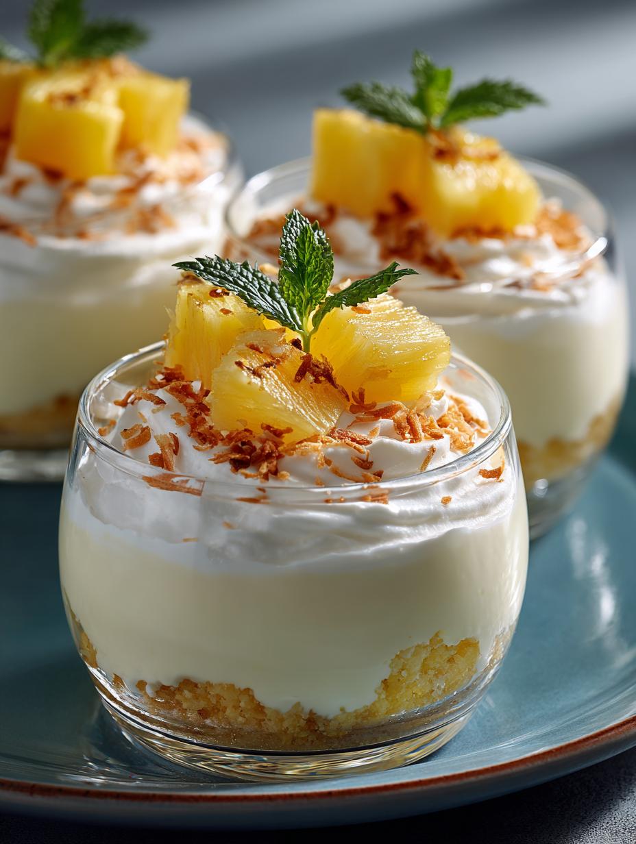 Delightful Pineapple Coconut Mousse Cups for Summer - Pineapple Coconut Mousse Cups - additional detail