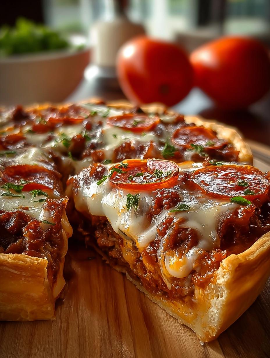 Pizza Burger Pie: 5 Irresistible Layers of Flavor - Pizza Burger Pie - main visual representation