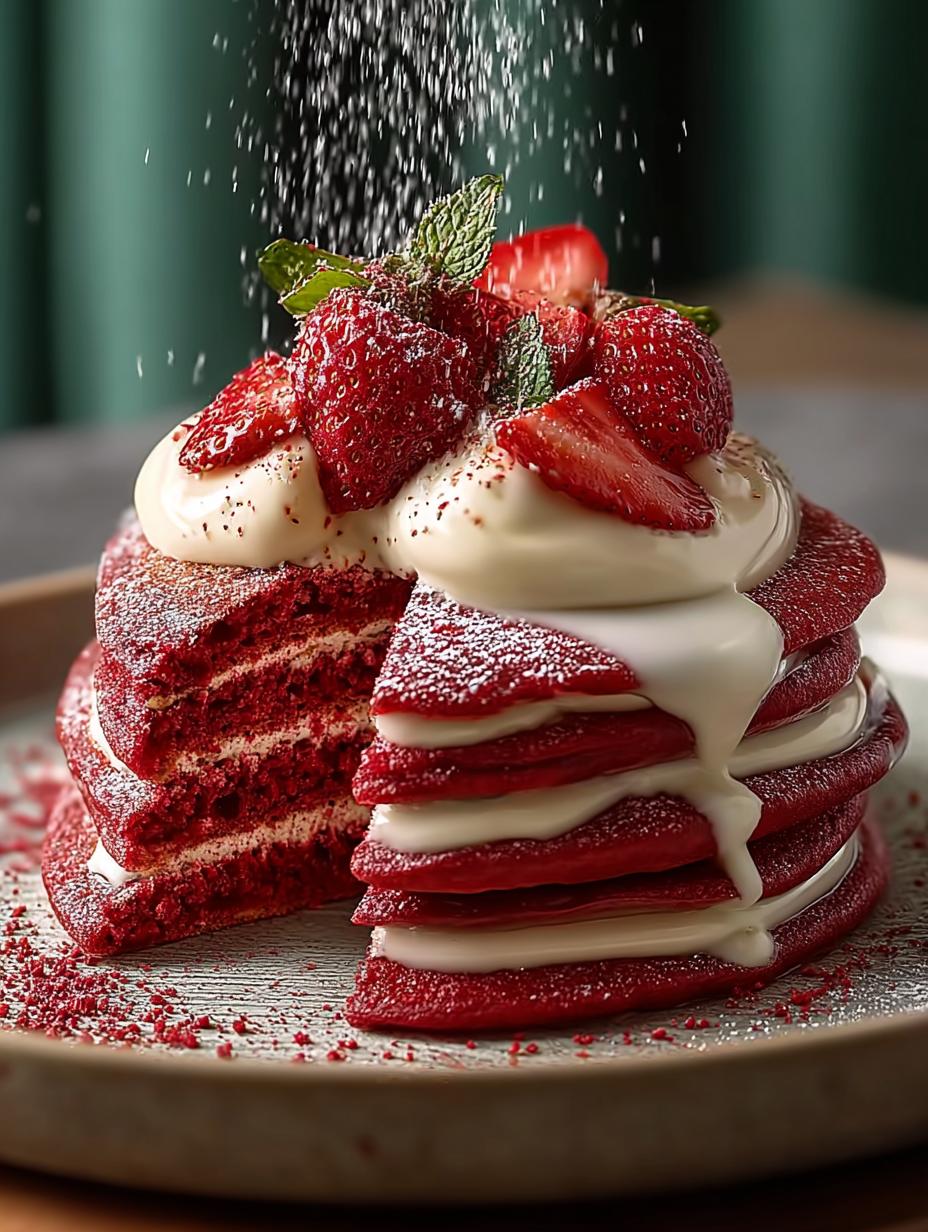Red Velvet Pancakes: 10 Reasons to Indulge in This Delight - Red Velvet Pancakes - main visual representation