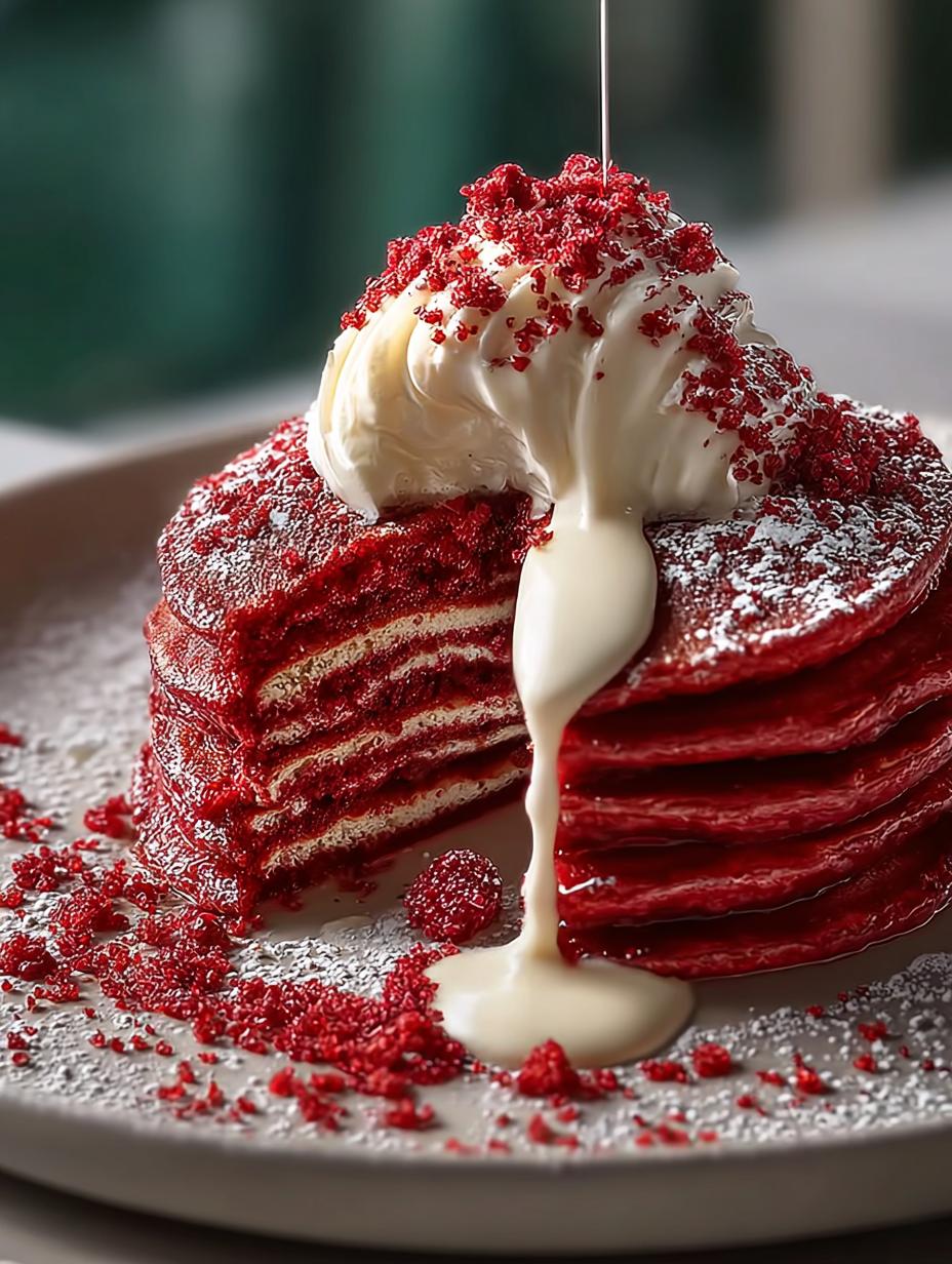 Red Velvet Pancakes: 10 Reasons to Indulge in This Delight - Red Velvet Pancakes - additional detail