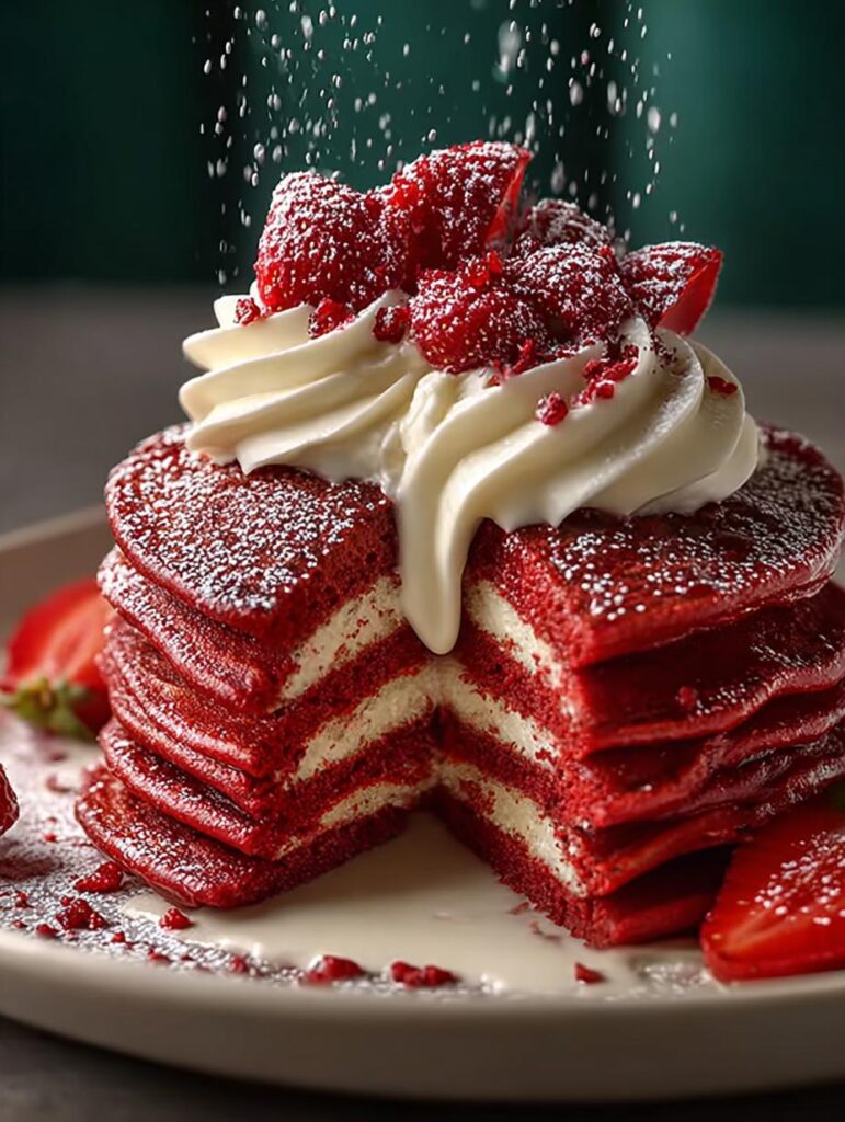 Red Velvet Pancakes