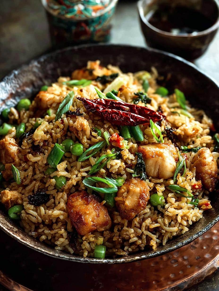 Sesame Ginger Chicken Fried Rice: A Comforting Delight 2 Sesame Ginger Chicken Fried Rice: A Comforting Delight - Sesame Ginger Chicken Fried - main visual representation