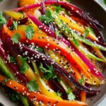 Shaved Rainbow Carrot Sesame