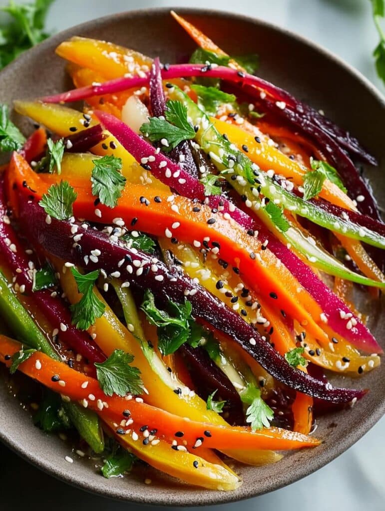 Shaved Rainbow Carrot Sesame