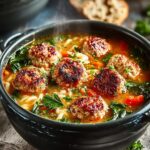 Turkey Meatball Soup Pot