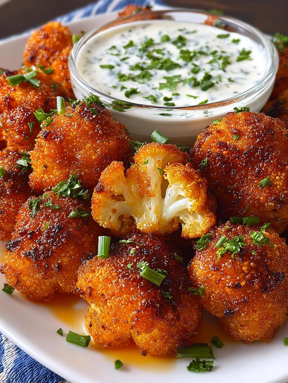 Vegan Cauliflower Buffalo Wings
