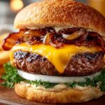Beef Bacon Cheeseburgers with