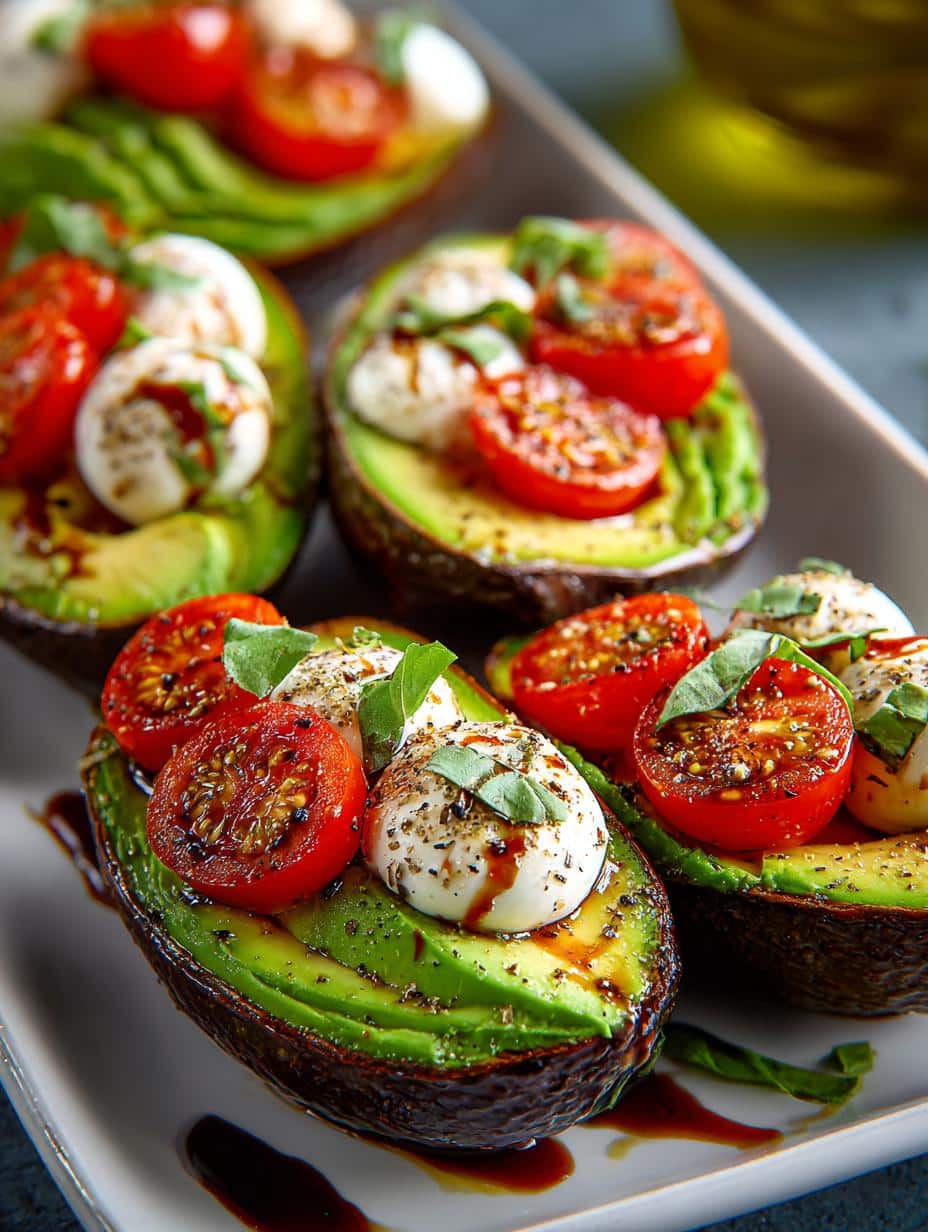 Caprese Stuffed Avocado Halves: 5 Fresh Flavorful Ideas - Caprese Stuffed Avocado Halves - main visual representation