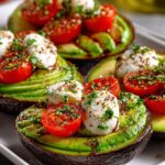 Caprese Stuffed Avocado Halves