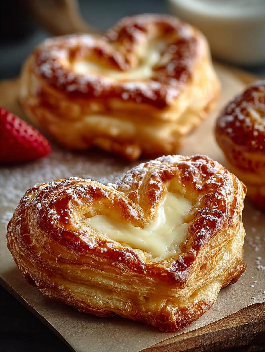 Delicious Cheese Heart Danishes for Your Sweet Moments - Cheese Heart Danishes - additional detail