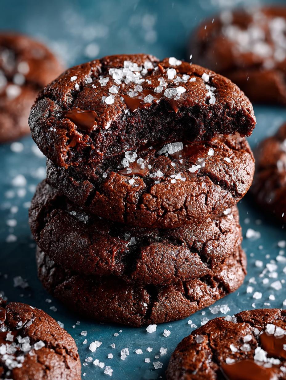 Chewy Salted Brownie Cookies: 12 Indulgent Delights 1 Chewy Salted Brownie Cookies