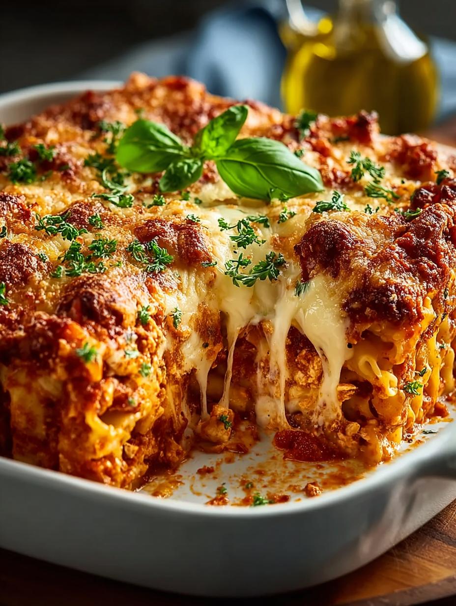 Dump Bake Chicken Parmesan