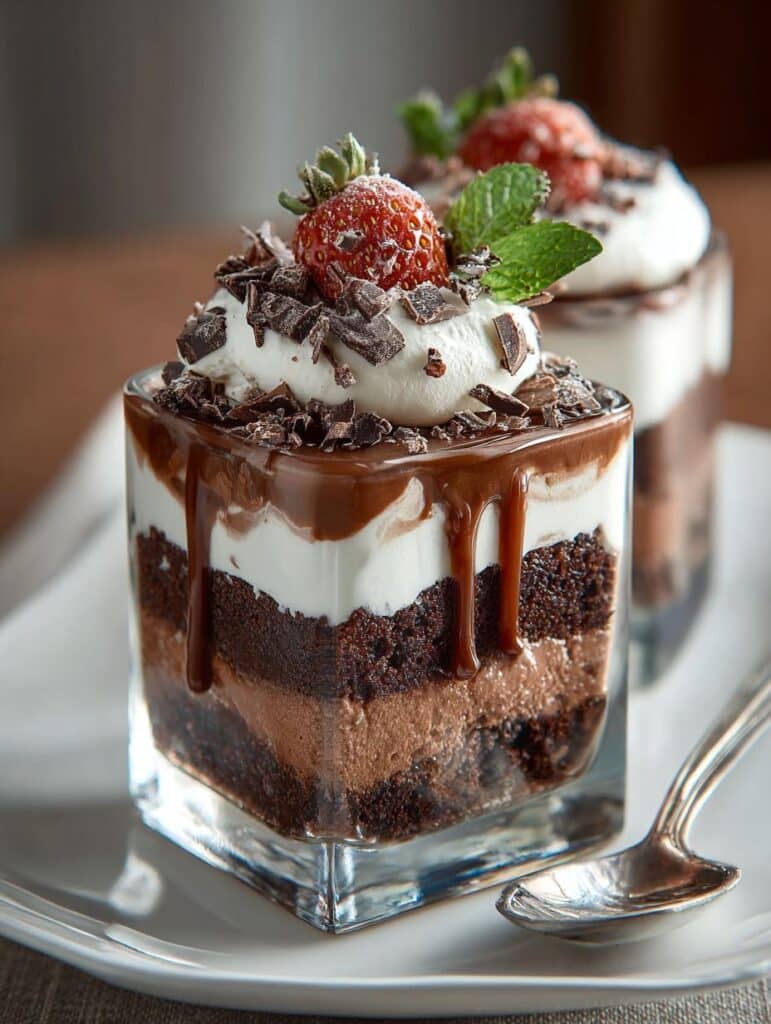 Espresso Brownie Parfaits