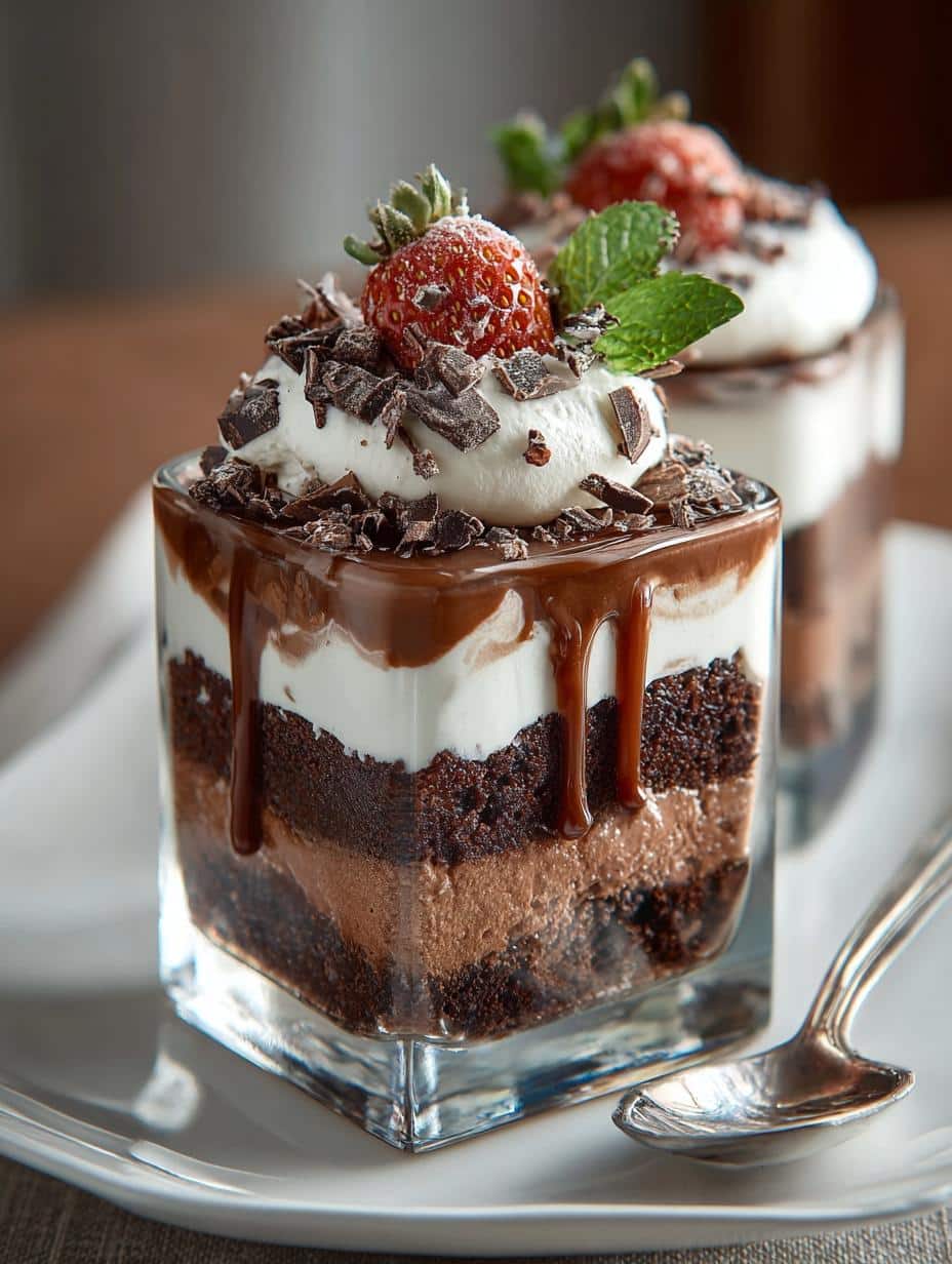 Espresso Brownie Parfaits