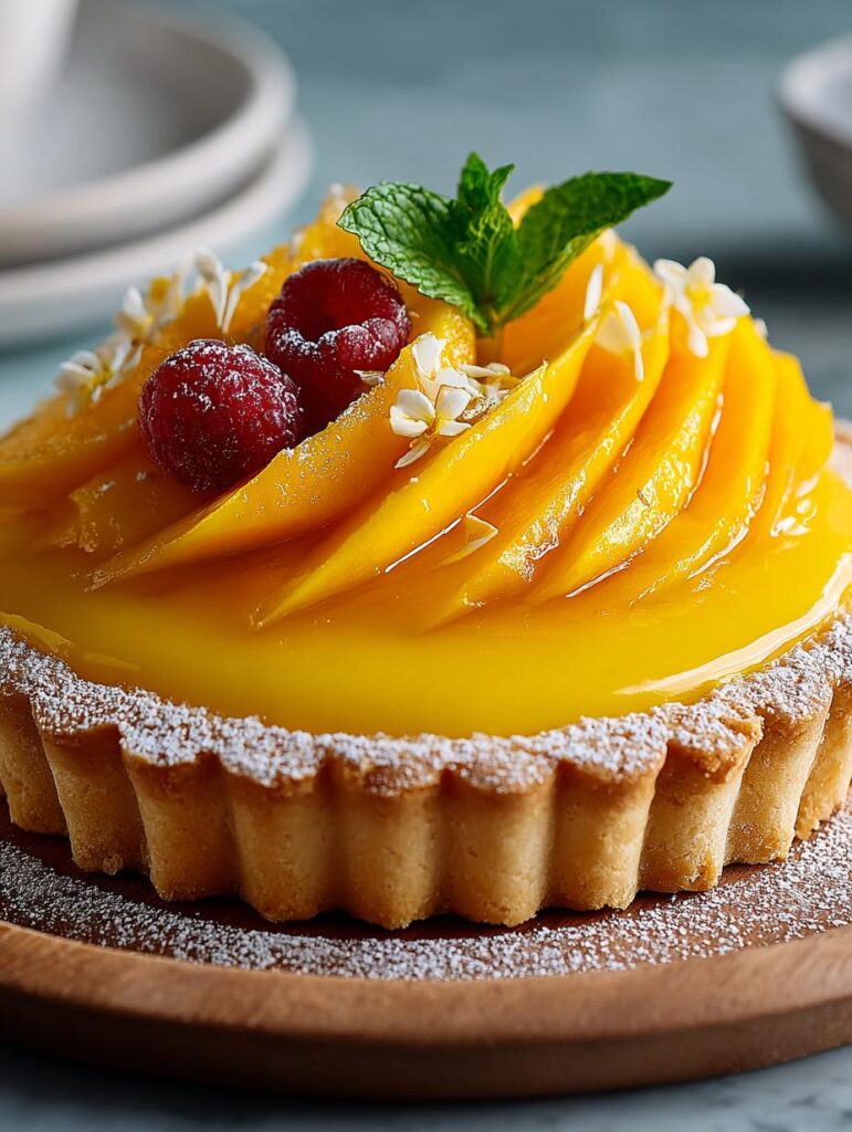 Mango Curd Tart