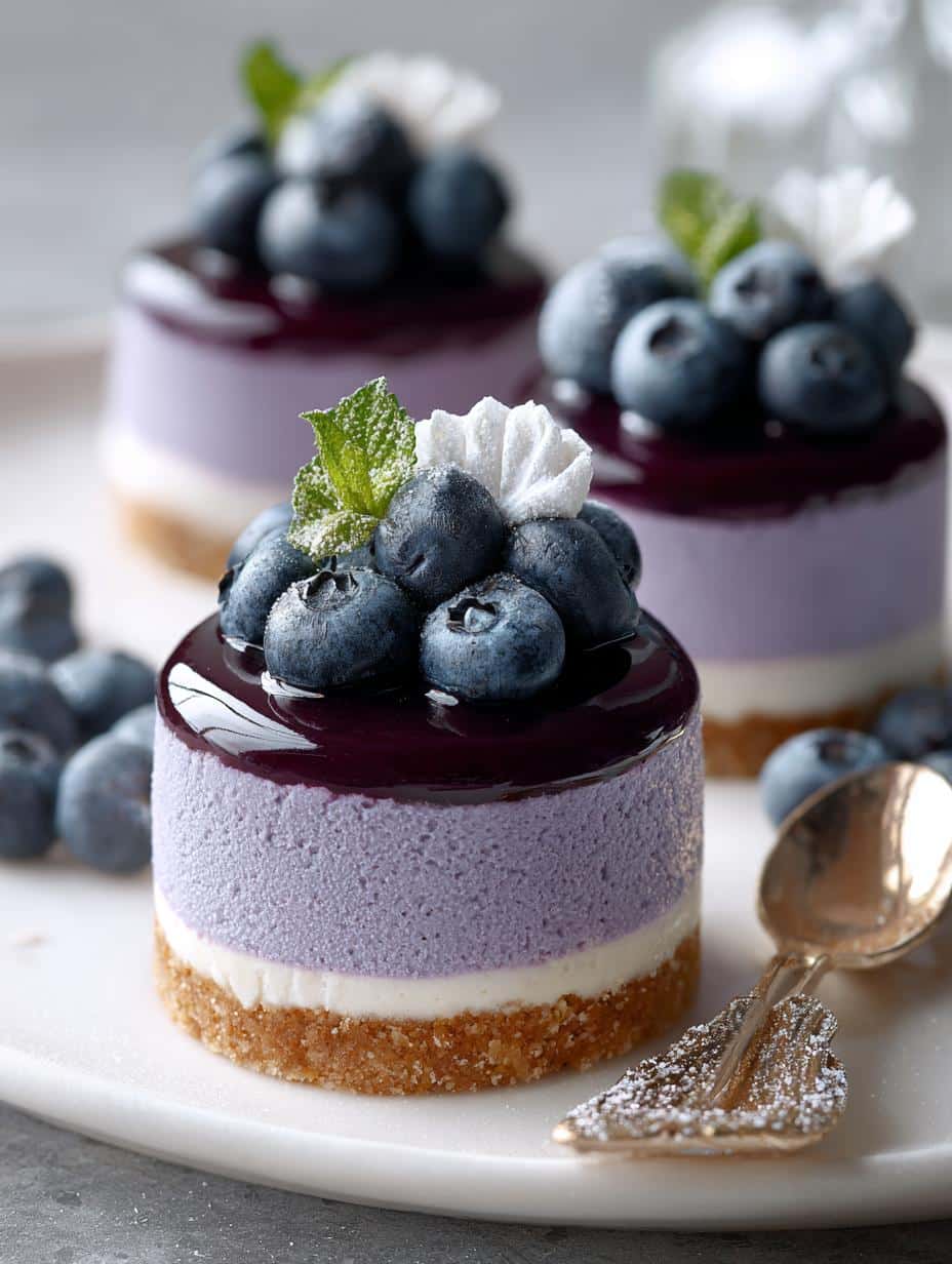 Mini Blueberry Mousse Cakes: 12 Irresistible Bites - Mini Blueberry Mousse Cakes - main visual representation