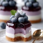 Mini Blueberry Mousse Cakes