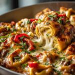 One Pan Cheesesteak Tortellini