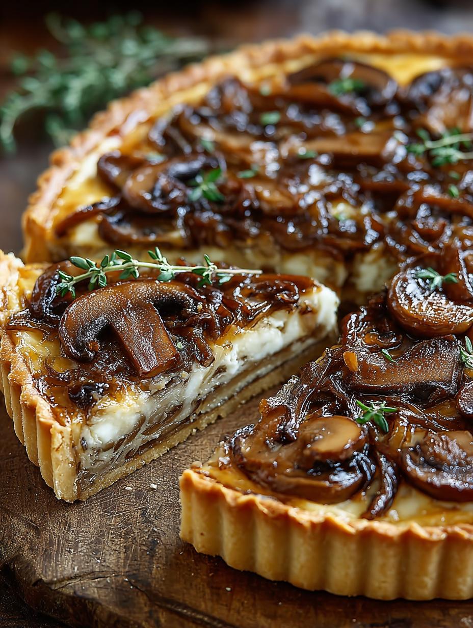 Delicious Onion Mushroom Tart Recipe for Every Occasion 3 Delicious Onion Mushroom Tart Recipe for Every Occasion - Onion Mushroom Tart - additional detail