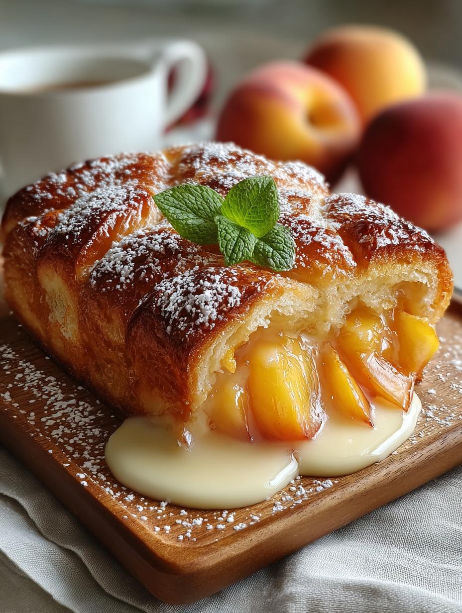 Peach Brioche