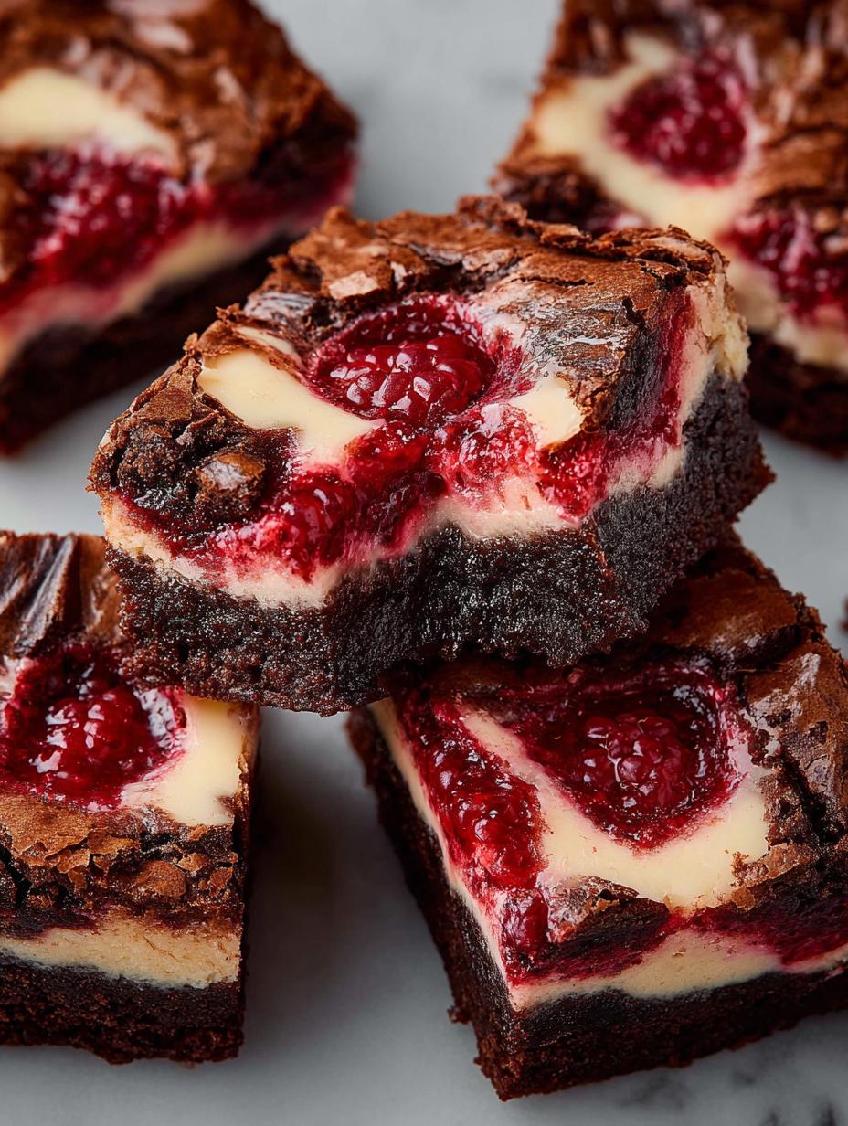 Raspberry Cheesecake Brownies